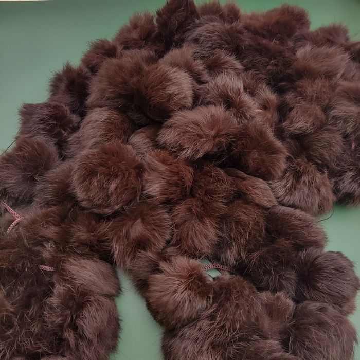 Écharpe marron chocolat en fourrure vintage - Fabrication artisanale - photo numéro 4
