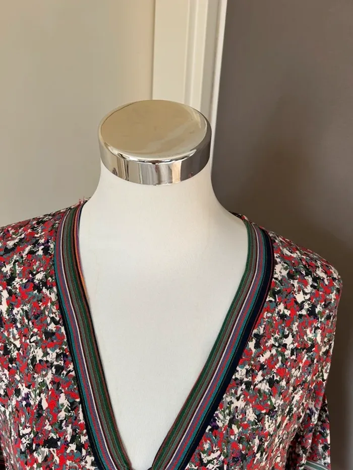 Ema blue’s robe été légère imprimée, florale taille 40 - photo numéro 2
