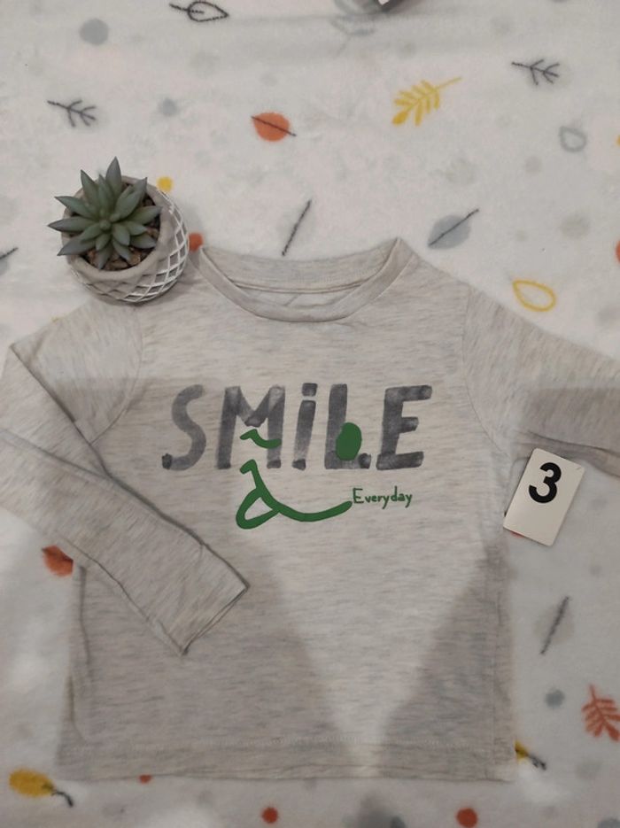 Tee-shirt manches longues Kiabi 3 ans 😋