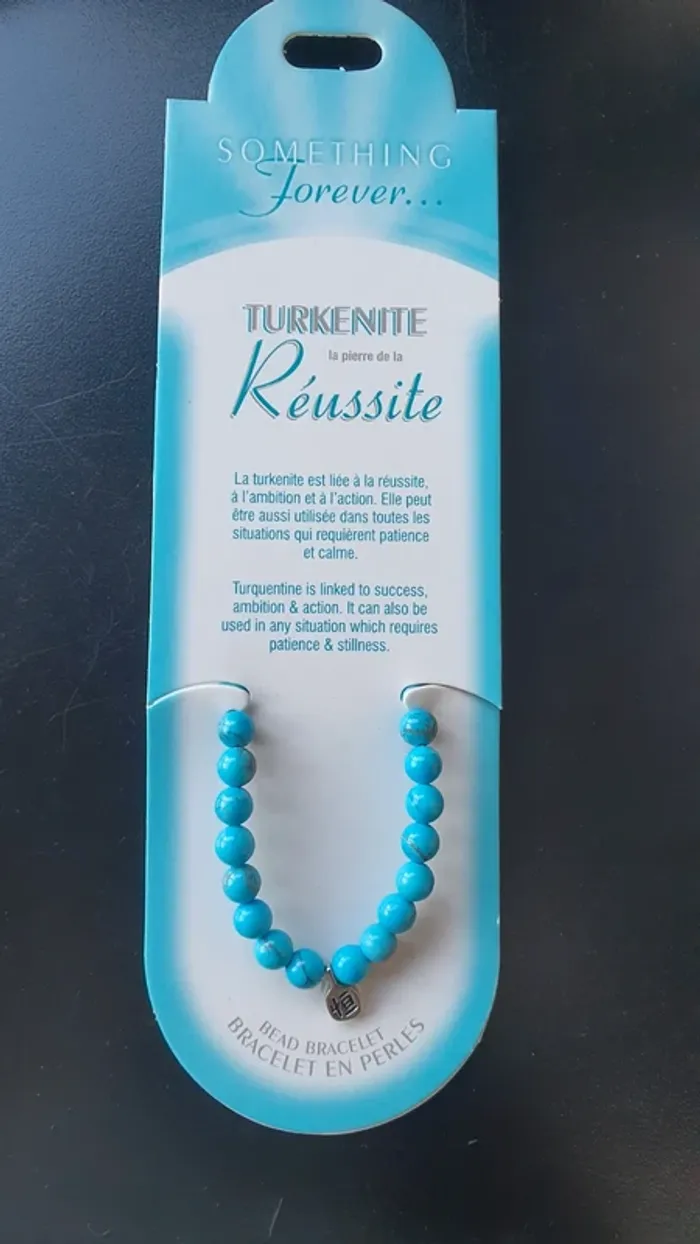 Bracelet femme pierre de la réussi turkenite neuf pierre turquoise