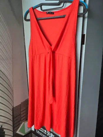 Robe Zara Rouge Orangé – Taille S – Très Bon État