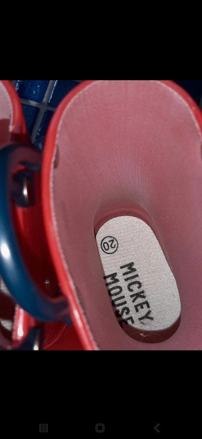Bottes de pluie Mickey disney taille 20 - photo numéro 4
