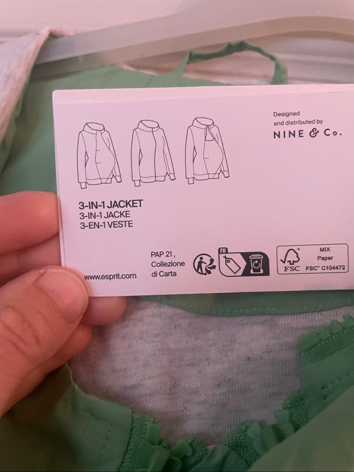 Veste imperméable évolutive grossesse /portage / normal NEUVE - photo numéro 2