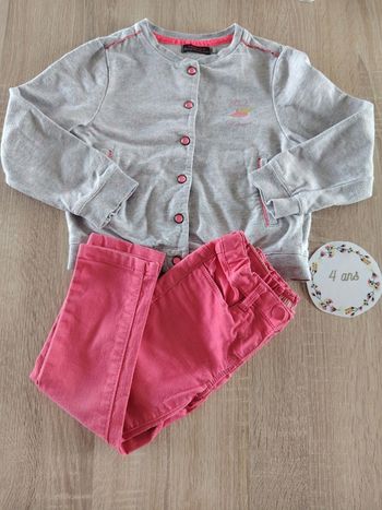 Ensemble fille veste +pantalon 4ans catimini tao