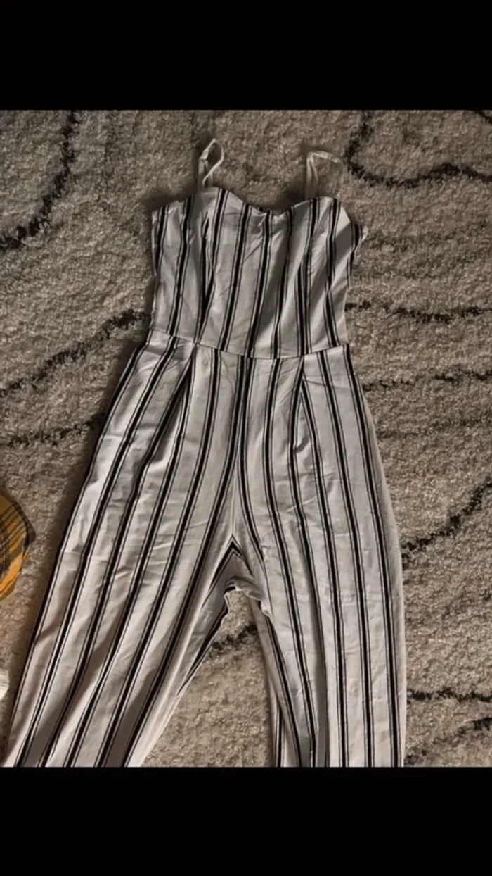 combi pantalons noir et blanc rayures - photo numéro 6