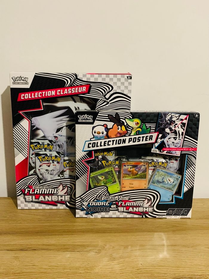 Lot de 2 coffrets Pokémon flammmes blanches et foudre noire - photo numéro 2
