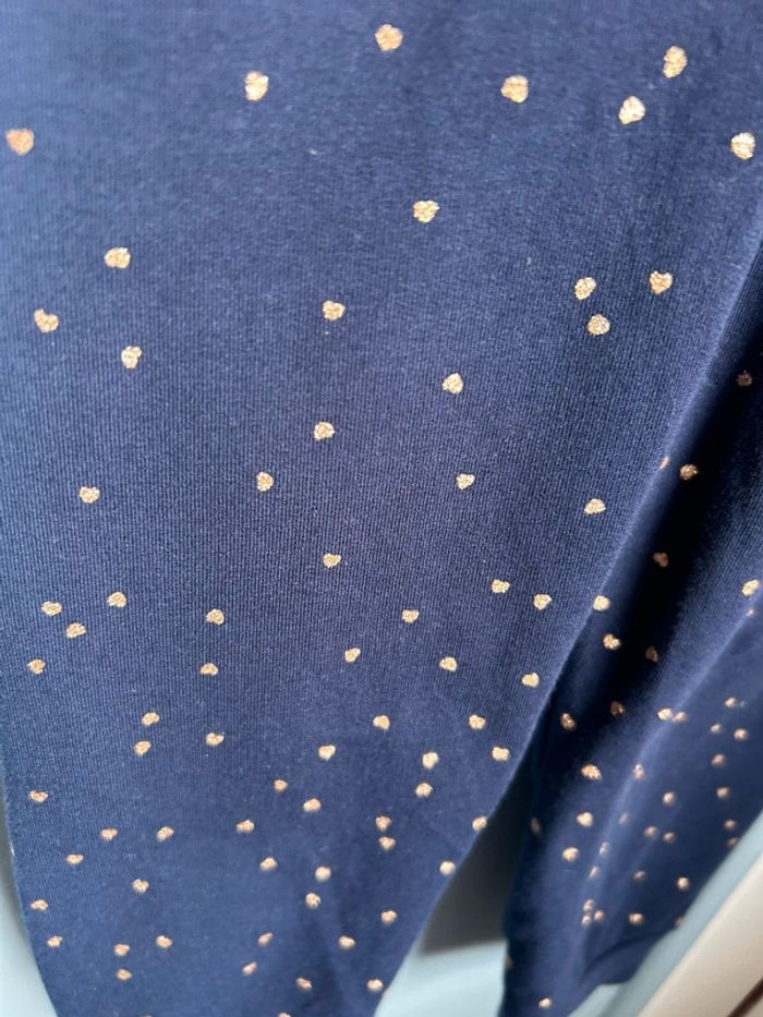 Sarouel bleu , étoiles dorées, 12 mois - photo numéro 4