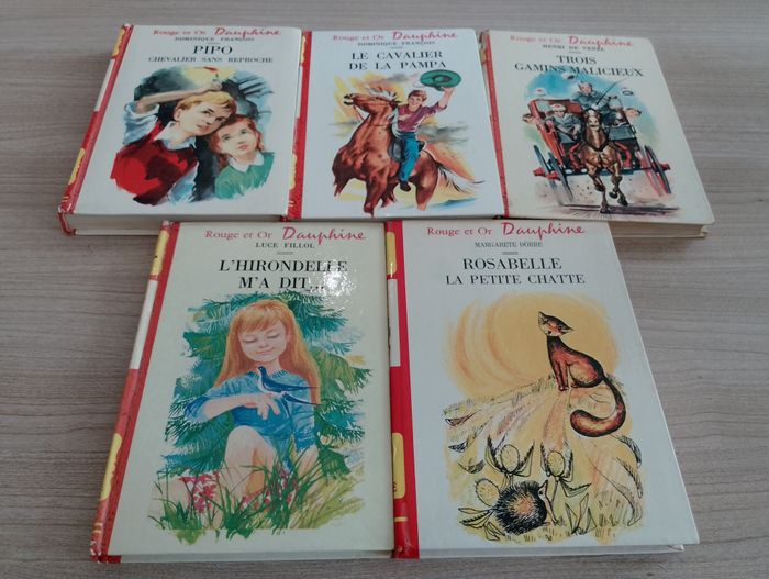 Lot de 5 livre, collection "rouge et or Dauphine"(1) - photo numéro 1