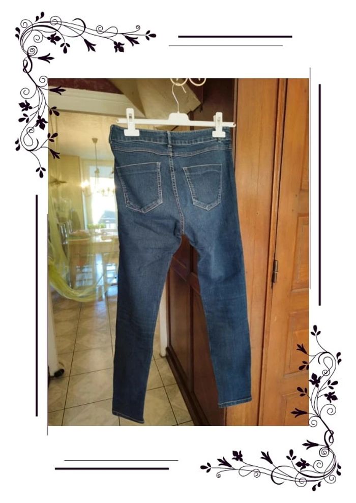 Jeans bleu foncé coton Grain De Malice M/38 - photo numéro 9