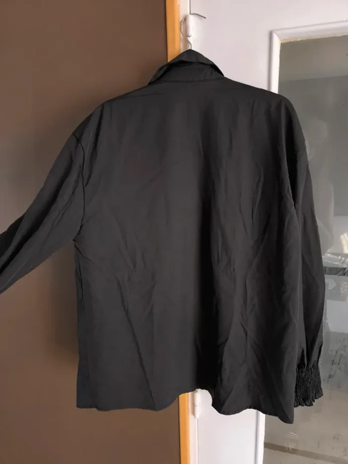Chemise ouverte noire femme XL - photo numéro 10
