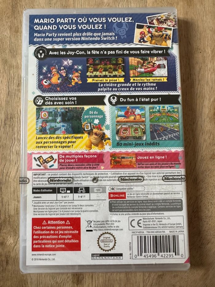 NEUF sous blister Jeu vidéo Nintendo Switch Super Mario Party - photo numéro 2