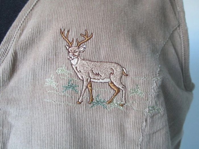 Gilet sm velours cerf vintage 42 TBE - photo numéro 3
