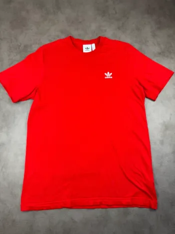 T-shirt Adidas Rouge Logo Brodé Taille M