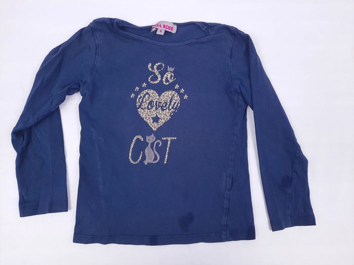 lot de deux tee shirt, fille 4 ans - photo numéro 5