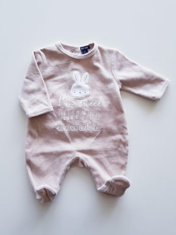 Kiabi - Grenouillère / pyjama une pièce / dors bien en velours