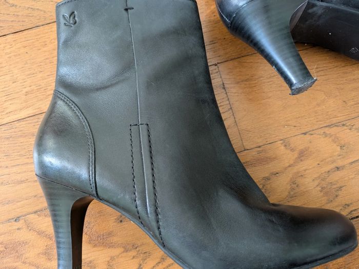 Bottines noires cuir 37.5 automne hiver - photo numéro 6