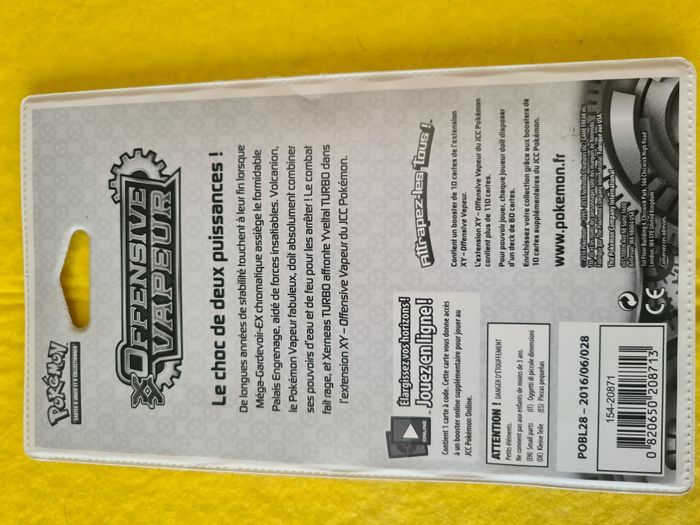 Booster Pokémon Offensive Vapeur, neuf sous blister, scellé - photo numéro 2