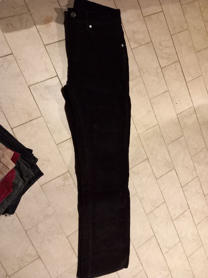 Lot 6 pantalons velours (12 ans) - photo numéro 2