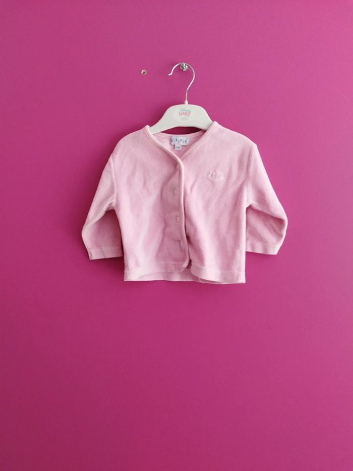 Gilet velours fille babibou taille 3 mois b7