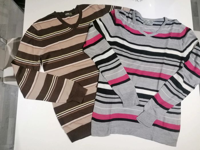 Lot 2 pulls mi saison homme Taille S 🧥 - photo numéro 2