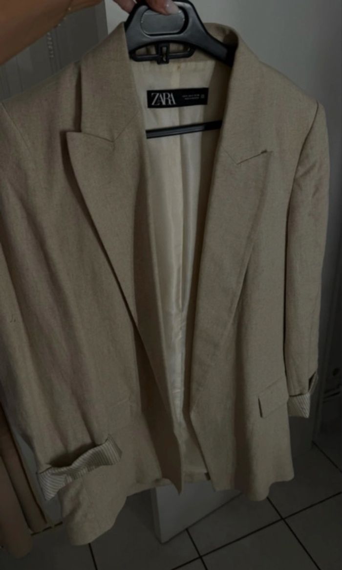 Blazer en lin Zara - photo numéro 2