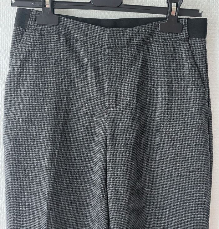 Pantalon pied de poule noir et blanc taille 36 - photo numéro 2