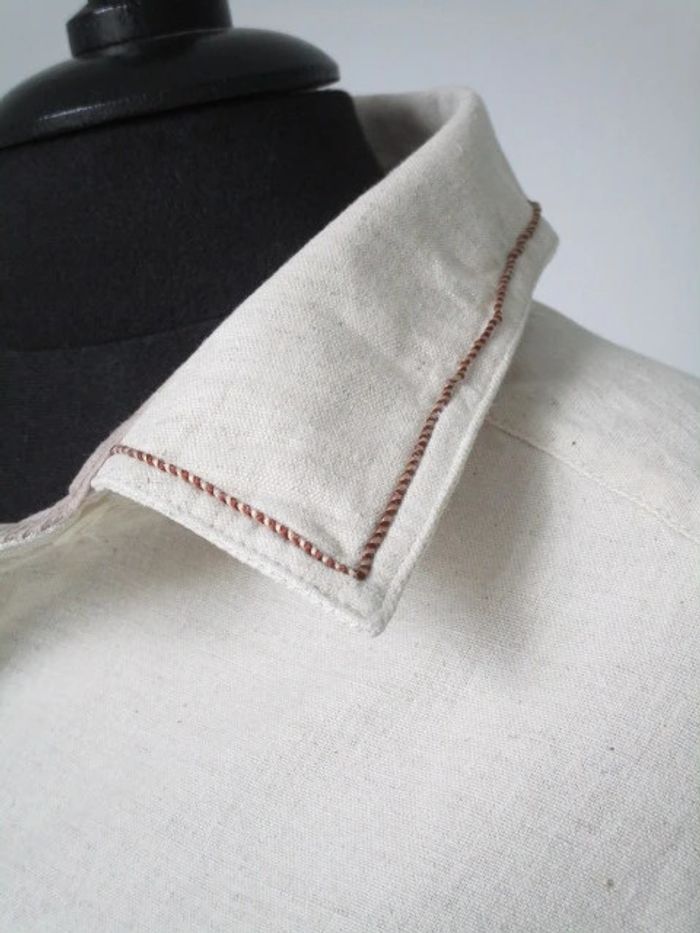 Chemise beige vintage étagère marin 44 TBE - photo numéro 5