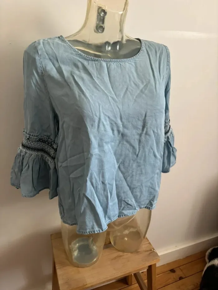 Blouse en jeans cache cache - photo numéro 5