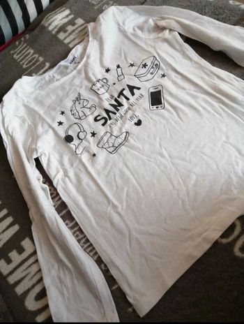 T-shirt manches longues Noël Kiabi 6 ans