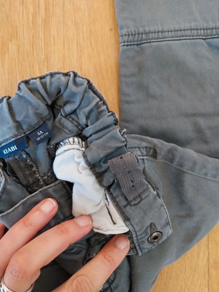 Pantalon tissu gris foncé (4A) - photo numéro 4