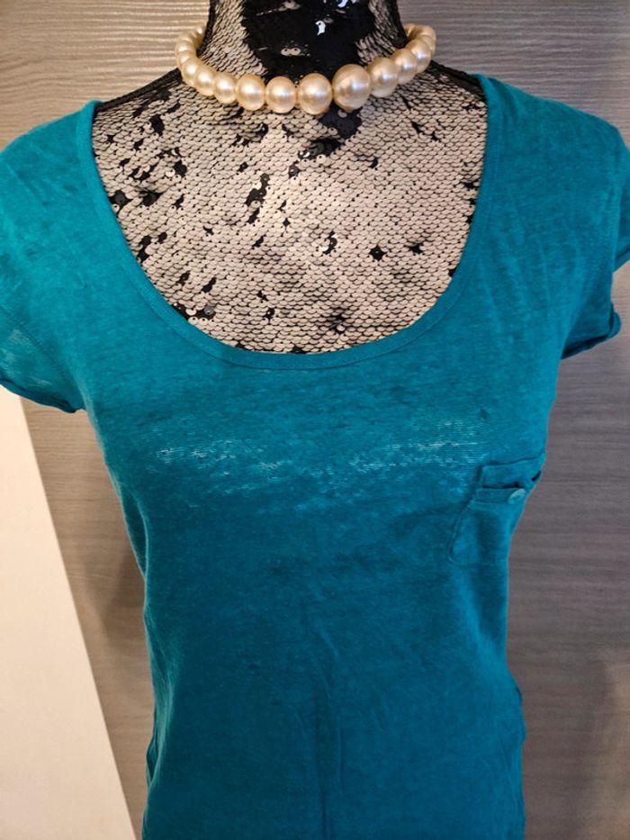 Tee shirt turquoise - photo numéro 2