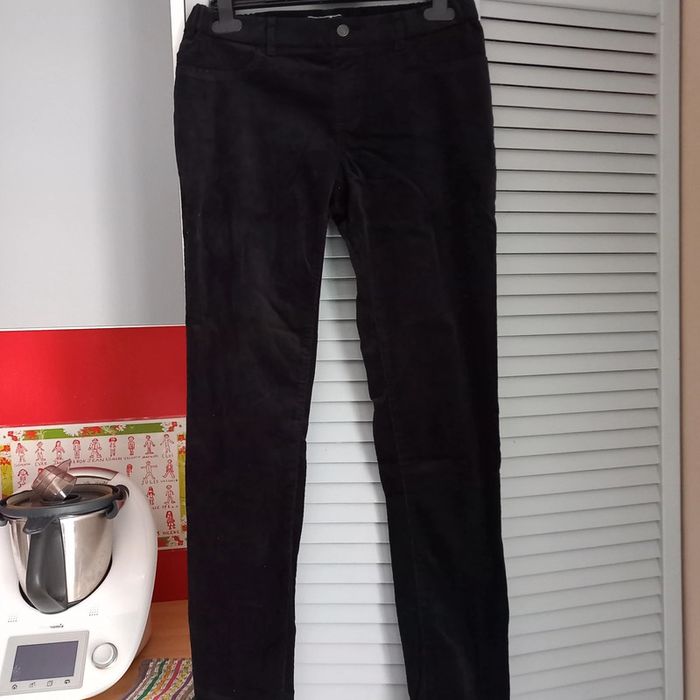 Pantalon confortable toucher velours