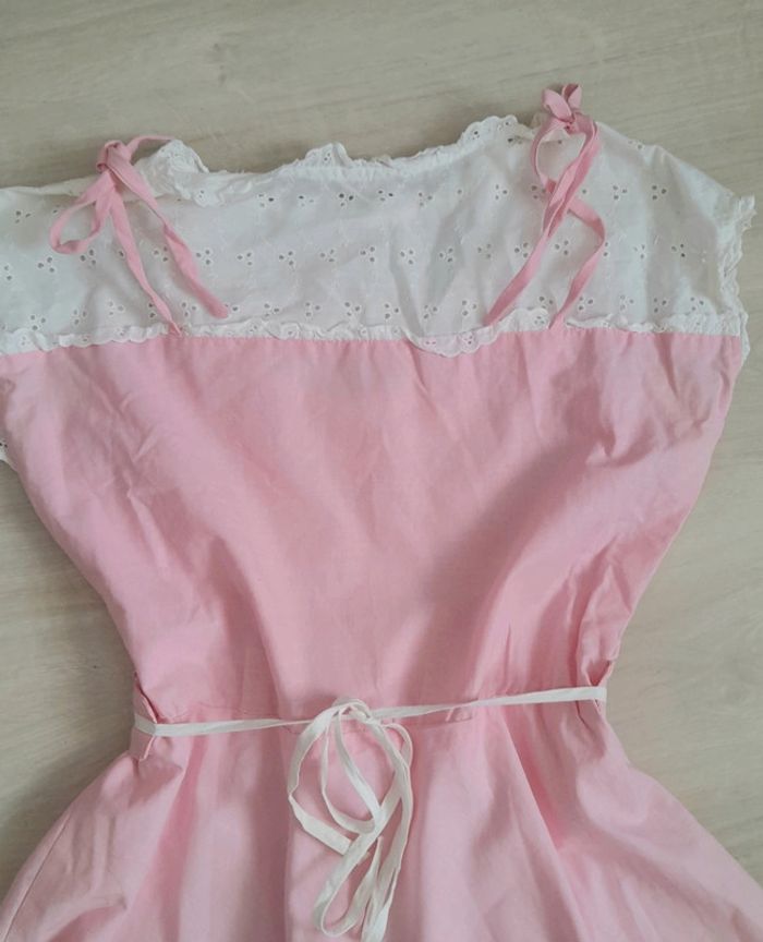Robe rockabilly rose et dentelle - photo numéro 9