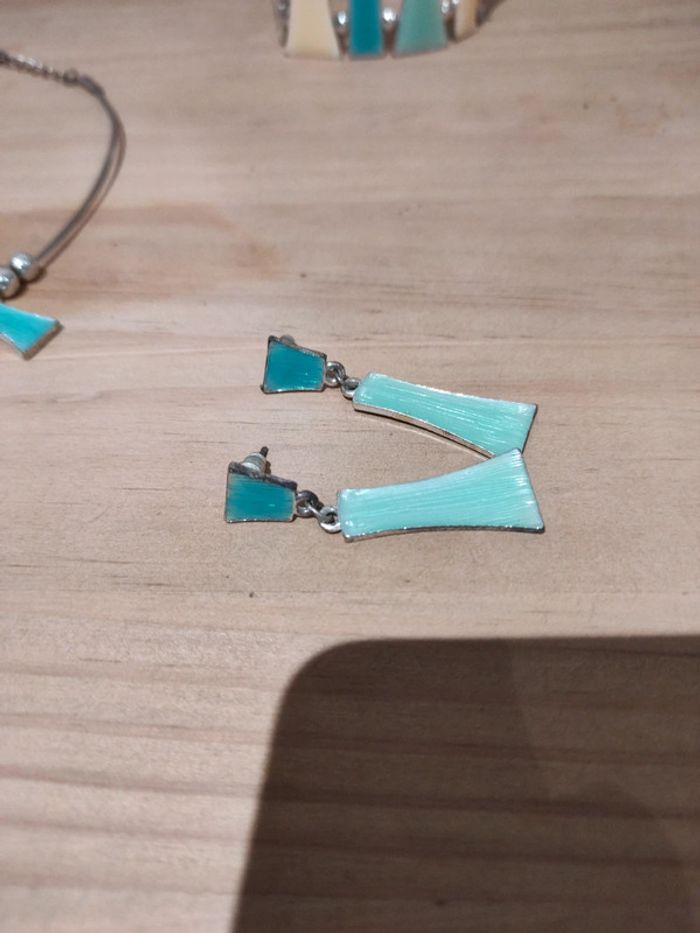 Parure de bijoux turquoise - photo numéro 3