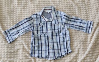 Chemise à carreaux bleu 