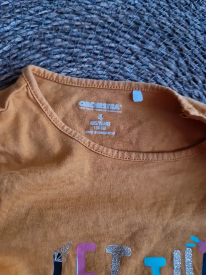 Joli tee-shirt Orchestra fille taille 4 ans - photo numéro 3