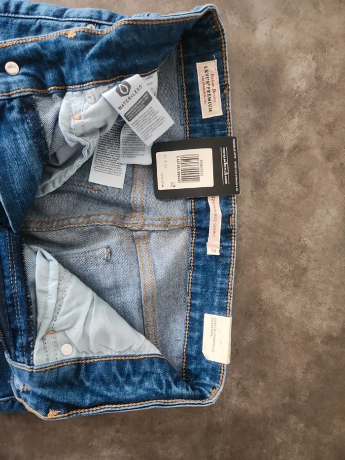 Jean bleu Levi's 721 High Rise skinny 27 x 32 neuf - photo numéro 7