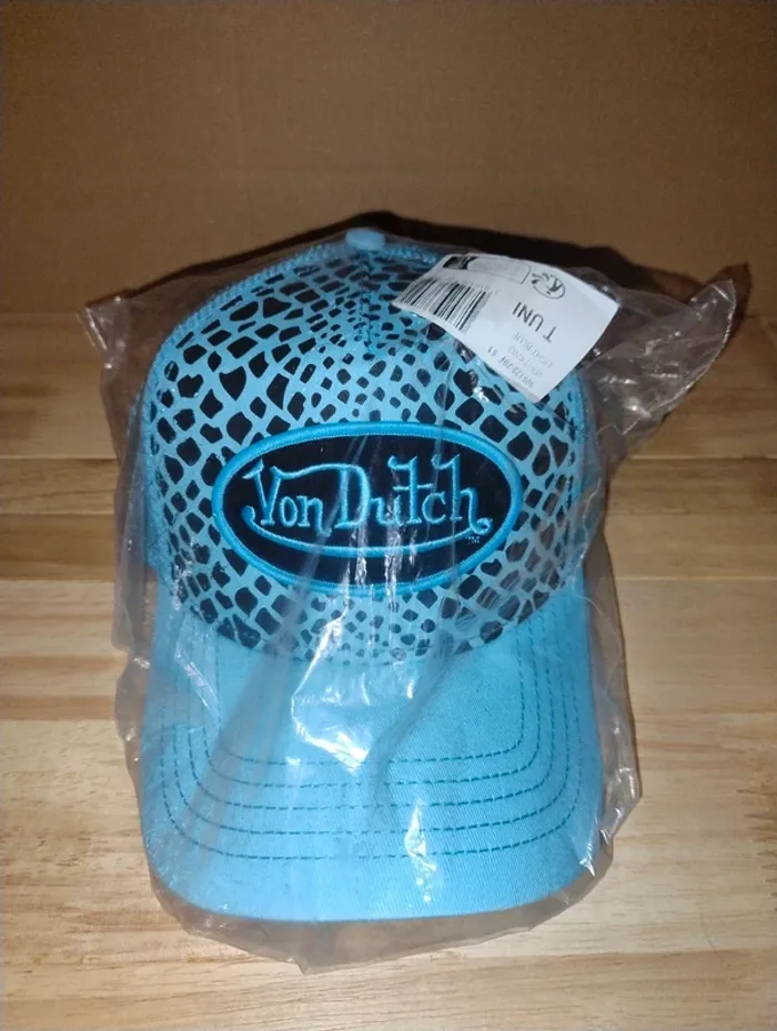 Von dutch casquette taille unique bleue et noire - photo numéro 7