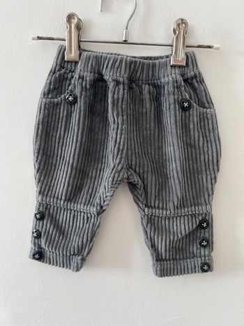 Pantalon velours gris
