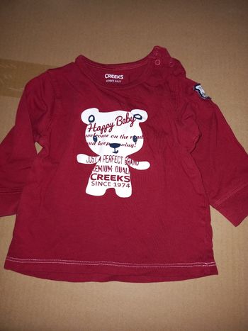 Teeshirt creeks 12 mois