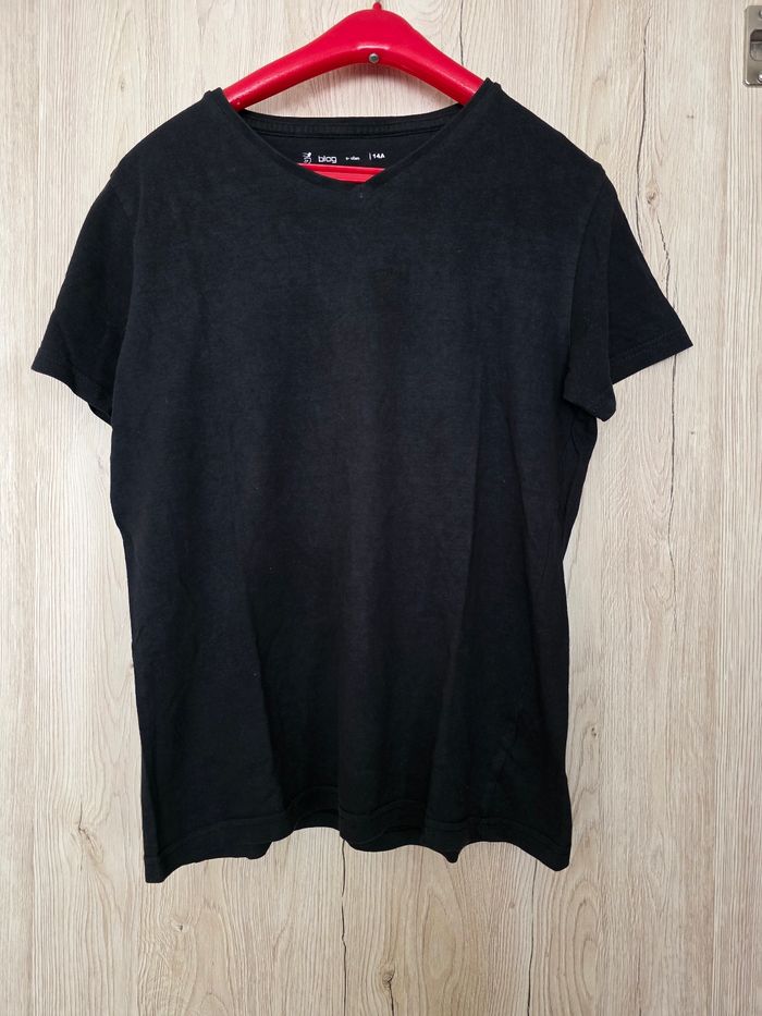 TEE-SHIRT GARÇON NOIR TAILLE 12 ANS MARQUE GÉMO
