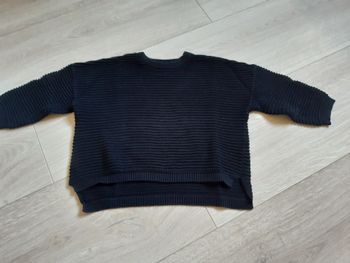 Pull noir côtelé LC Kids 2 ans