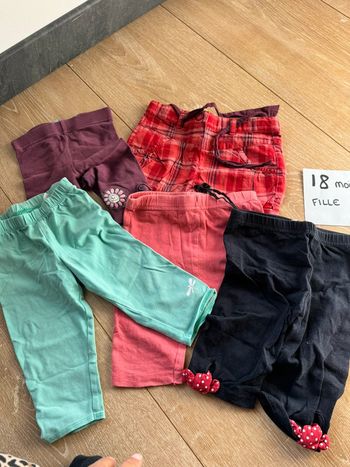 Lot pantalon short fille