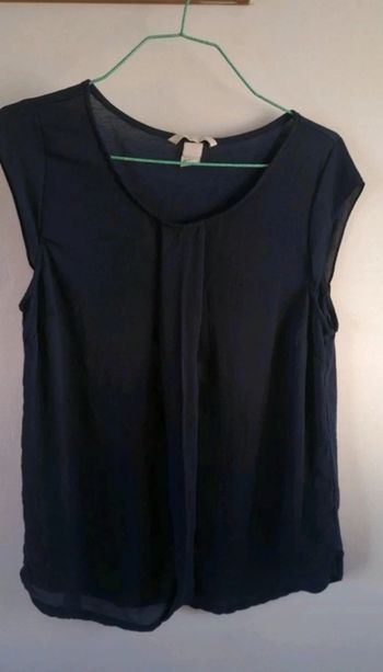 T shirt h&m bleu marine taille s