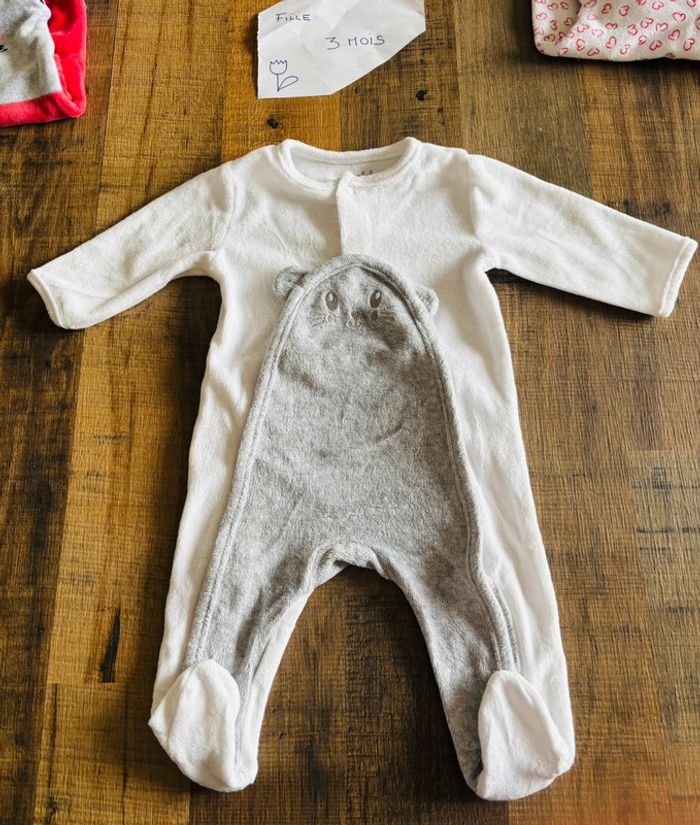 Lot 4 pyjama 3 mois fille - photo numéro 5