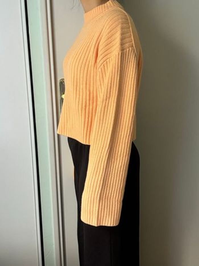 Pull court orange - H&M - photo numéro 6