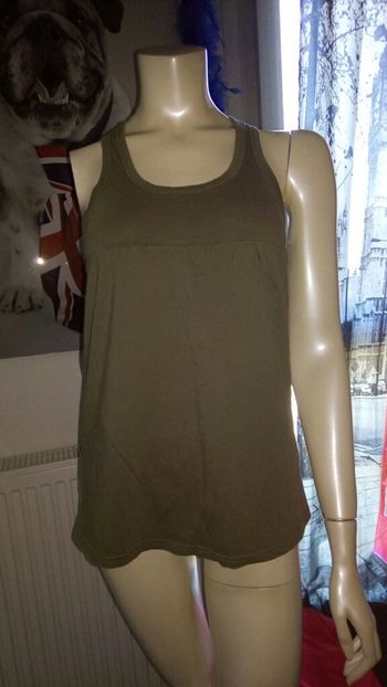 Débardeur long kaki/marron état neuf