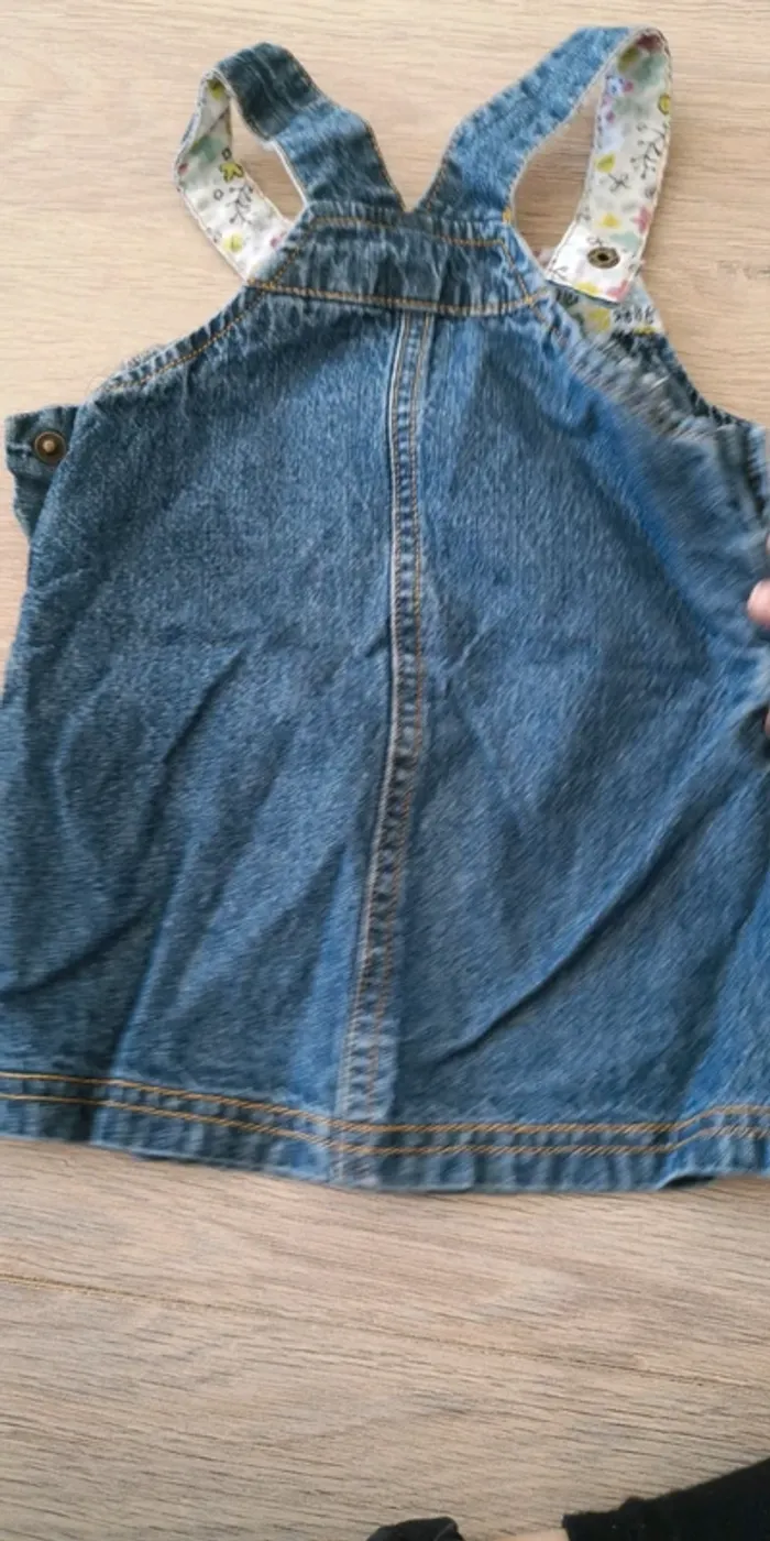 Robe courte en jeans 6 mois - photo numéro 2