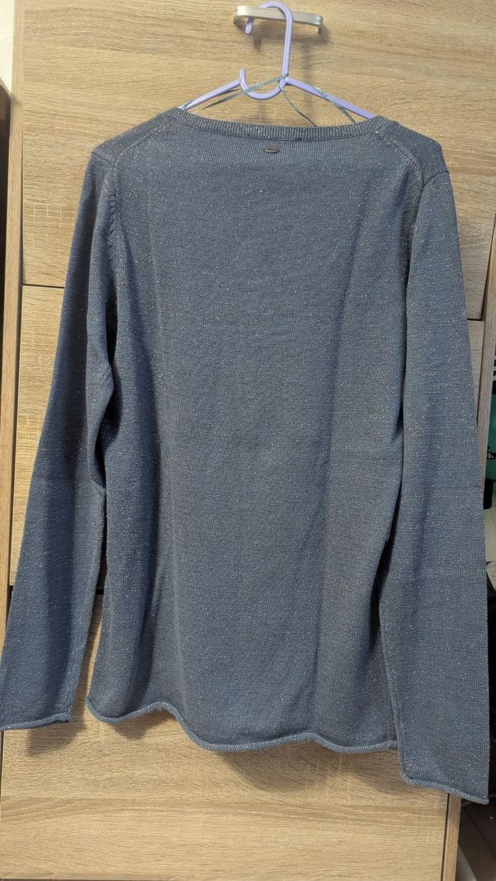 Pull paillettes bleu - photo numéro 4