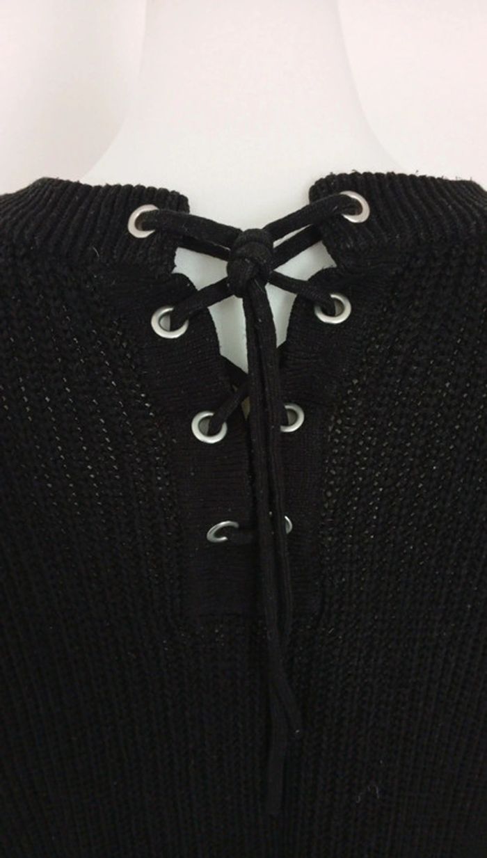 Robe pull tricot noir. Taille L - photo numéro 3